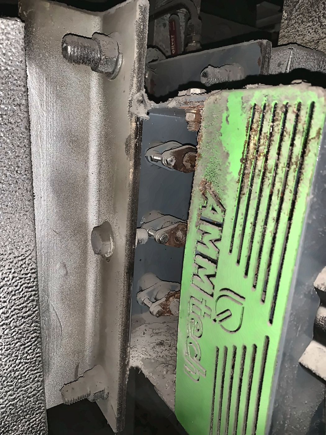 AMMTech drop-in replacement overfire air damper on a biomass boiler