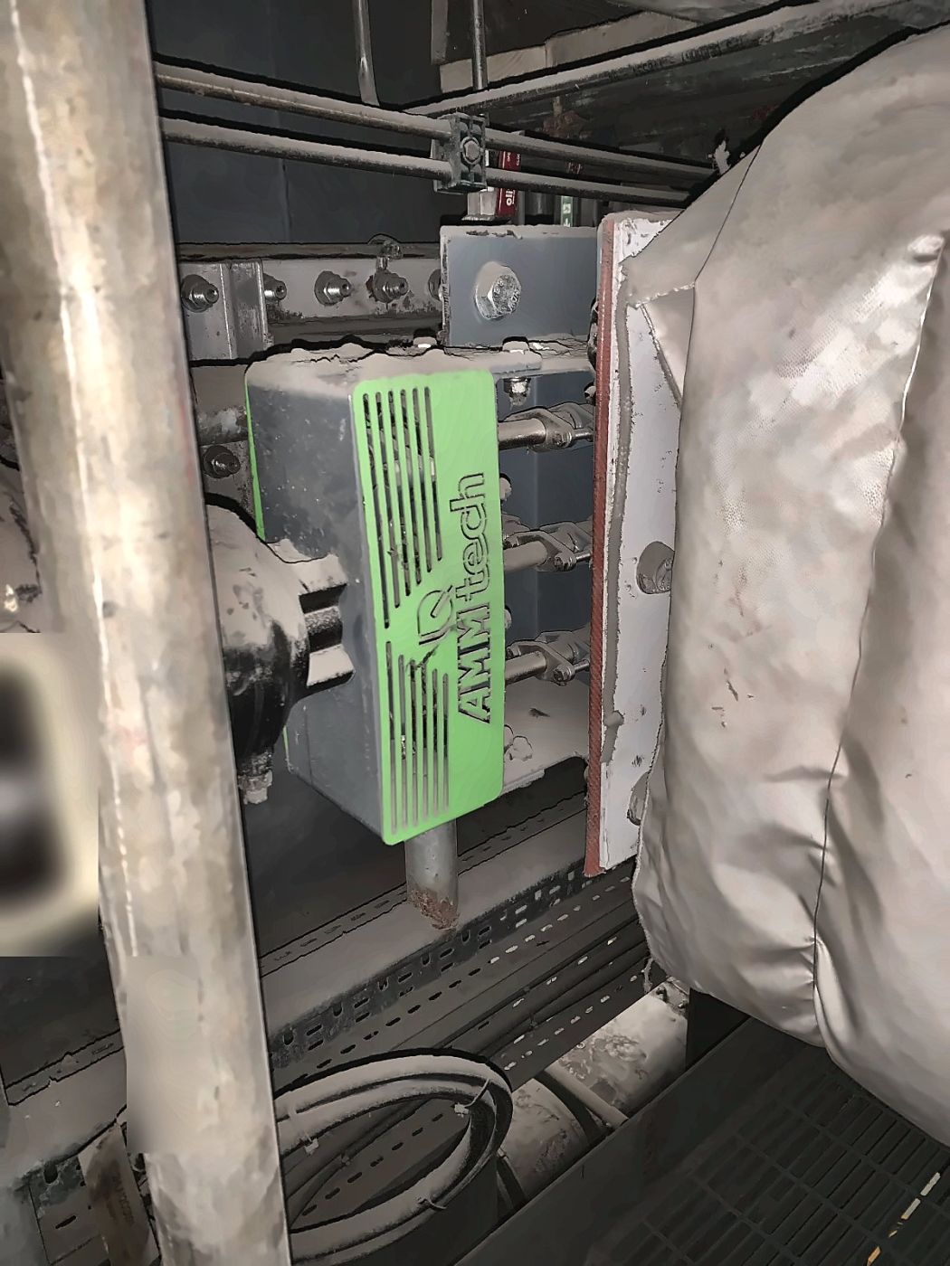 Replacement AMMTech overfire air damper at a UK biomass plant