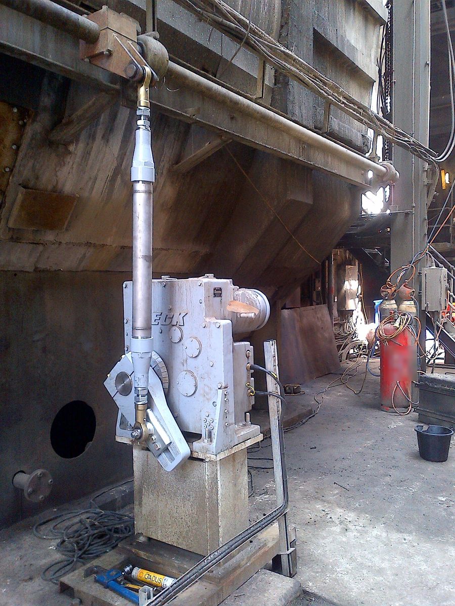 Beck electric actuator replacing a hydraulic power station drive