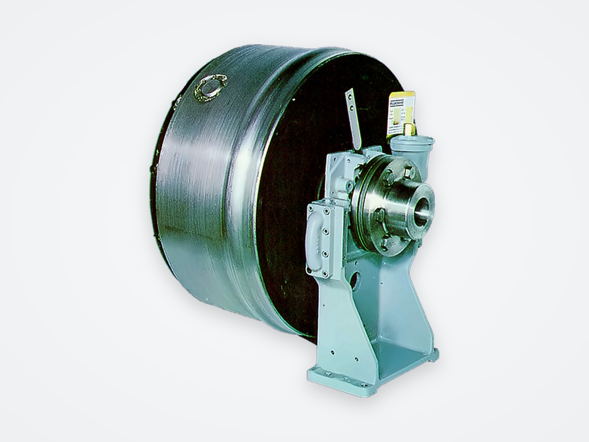 Fluidrive SCR24R scoop-controlled fluid coupling on its pedestal